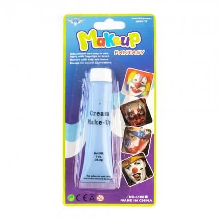 Грим карнавальний БЛАКИТНИЙ, фарба для макіяжу тюбик 30ml, фото 1