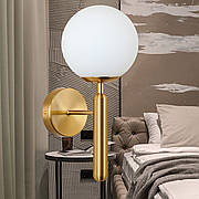 "Бра Елеганс Бронза" з кулею 15см (999-W2015F-1 BRZ+WH)