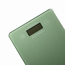 Кухонні настільні електронні ваги для зважування продуктів Sokany SK-19027 до 5кг LCD-дисплей Зелений, фото 3