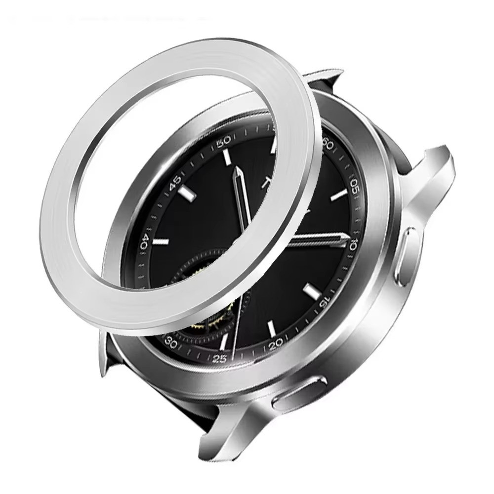 Безель металевий для смарт годинника Xiaomi Watch S3/S4 Automatic Topic Recognition Silver