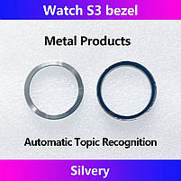 Безель металевий для смарт годинника Xiaomi Watch S3/S4 Automatic Topic Recognition Silver, фото 7
