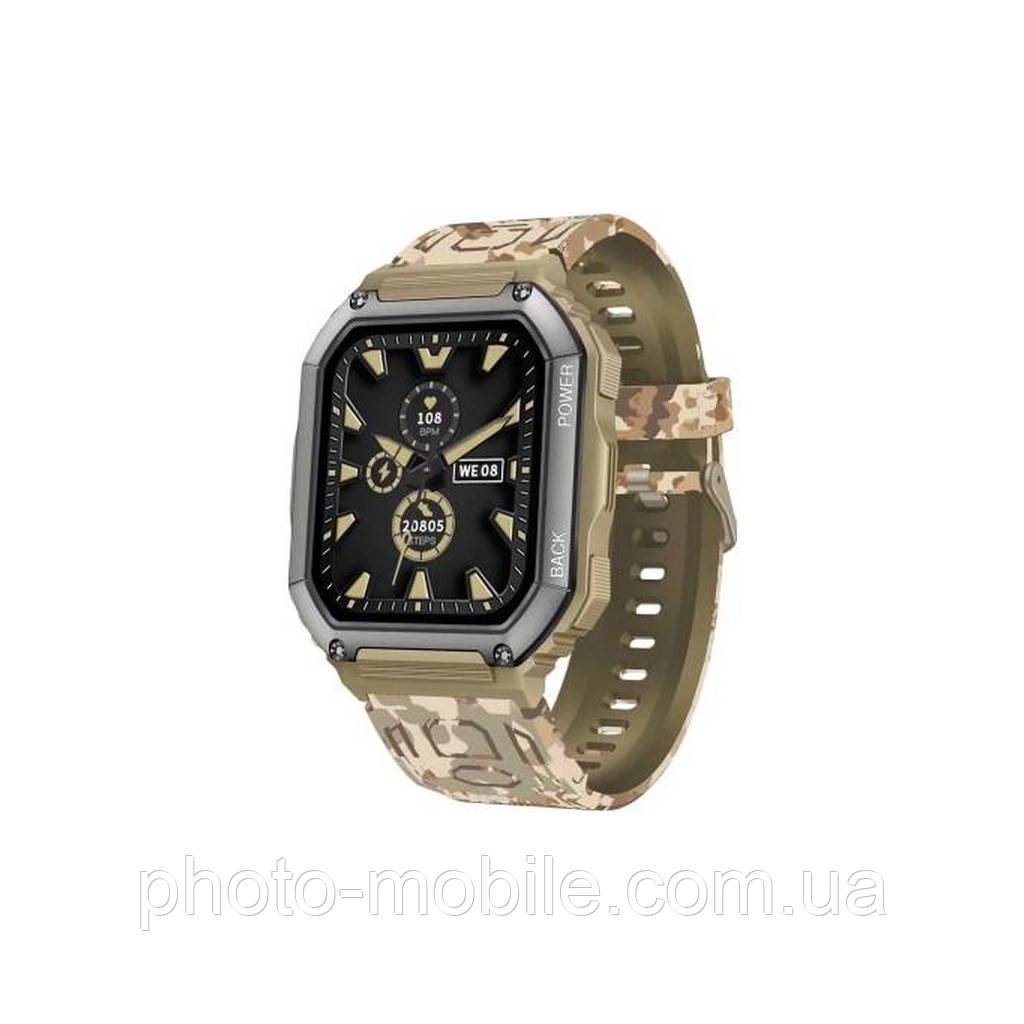 Смарт-годинник Gelius Pro GP-SW007 (Tactical Navy) Bluetooth call (IP68) Military