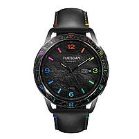 Ремінець шкіряний для годинника Xiaomi Watch 2/ 2Pro/ S4/ S3/ S2/ S1 22 мм Black-rainbow, фото 6