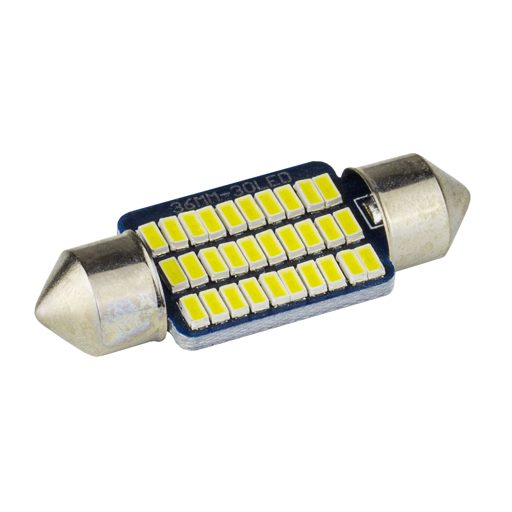 Світлодіоди в габаритні вогні. підсвітку номера та в салон DriveX T11-110 36mm 3014-30 12V автомобільні