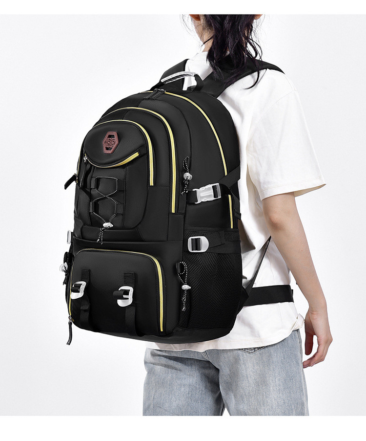 Якісний Зручний рюкзак міський на 20-35 літрів чорний, фото 1