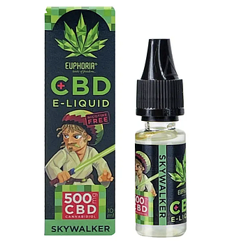 🌿 Рідина для заправки Euphoria CBD E-liquid Skywalker OG з 500 мг CBD (Каннабідіол) 10 мл