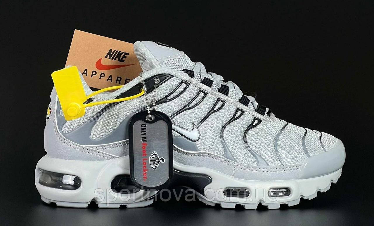 Жіночі підліткові кросівки весна/літо Nike Tn текстильні сірі р 36,37,38,39,41, фото 1