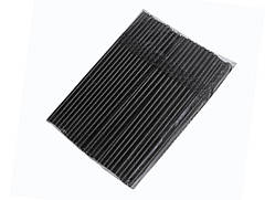 Трубочка паперова з гофрою чорна 6×200 мм 100 шт One Chef NK-802067