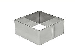 Форма квадратна з нержавіючої сталі 10х10х4,5 см One Chef NK-901202