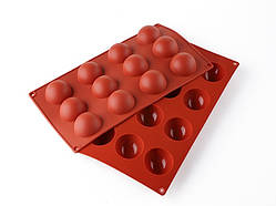 Форма силіконова Профі Напівсфера 45 мм 12 комірок One Chef NK-904031