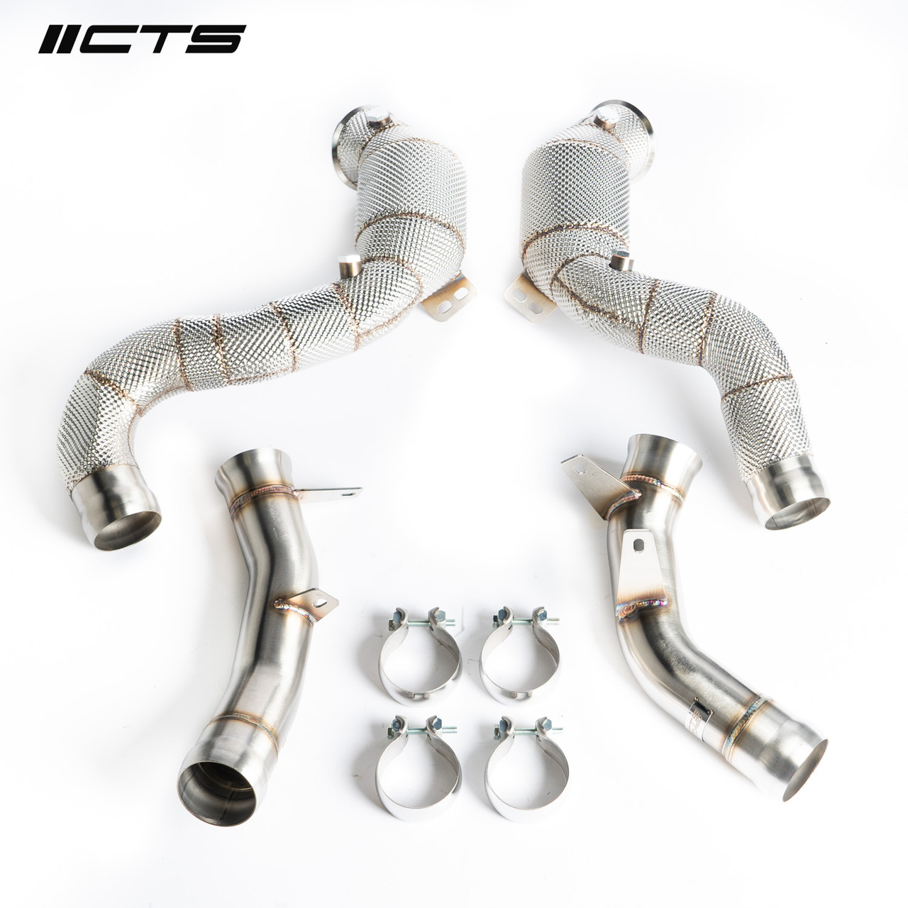 Даунпайп із спортивним каталізатором CTS TURBO MERCEDES-BENZ M177/W213 E63S, фото 1