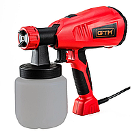 Електричний фарборозпилювач (фарбопульт ) GTM SG400N : 400 Вт, сопло 2.5мм, 0.7 л/хв (3049)