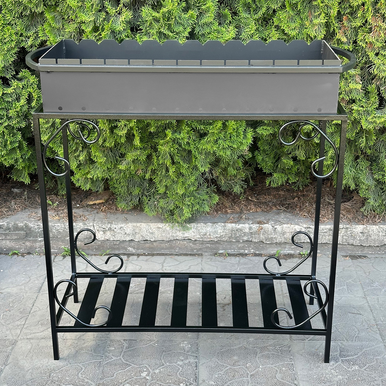 Мангал із дровницею на 12 шампурів 3мм, фото 1