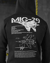 Худі CELEO на флісі Mig-29 black ВТ3854, фото 3