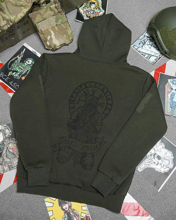 Худі CELEO на флісі руни олива ВТ3853, фото 1