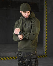 Худі CELEO на флісі руни олива ВТ3853, фото 4