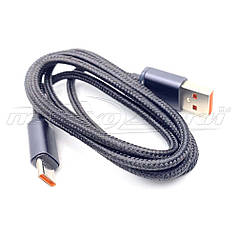 Кабель Type-C to USB 2.0, 120 Вт, чорний (гаряча якість), ганчірка, 1 м