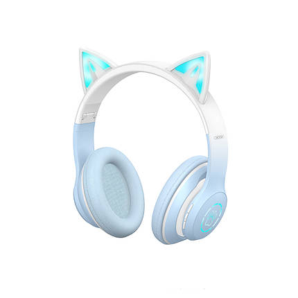 Наушники гарнитура накладные Bluetooth XO BE38 Blue (BE38.blue), фото 1