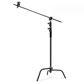 Професійна студійна стійка журавель Profi-light C-stand 330 см Black