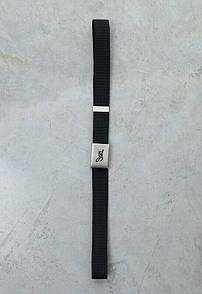 Базовий текстильний ремінь Staff gray metal