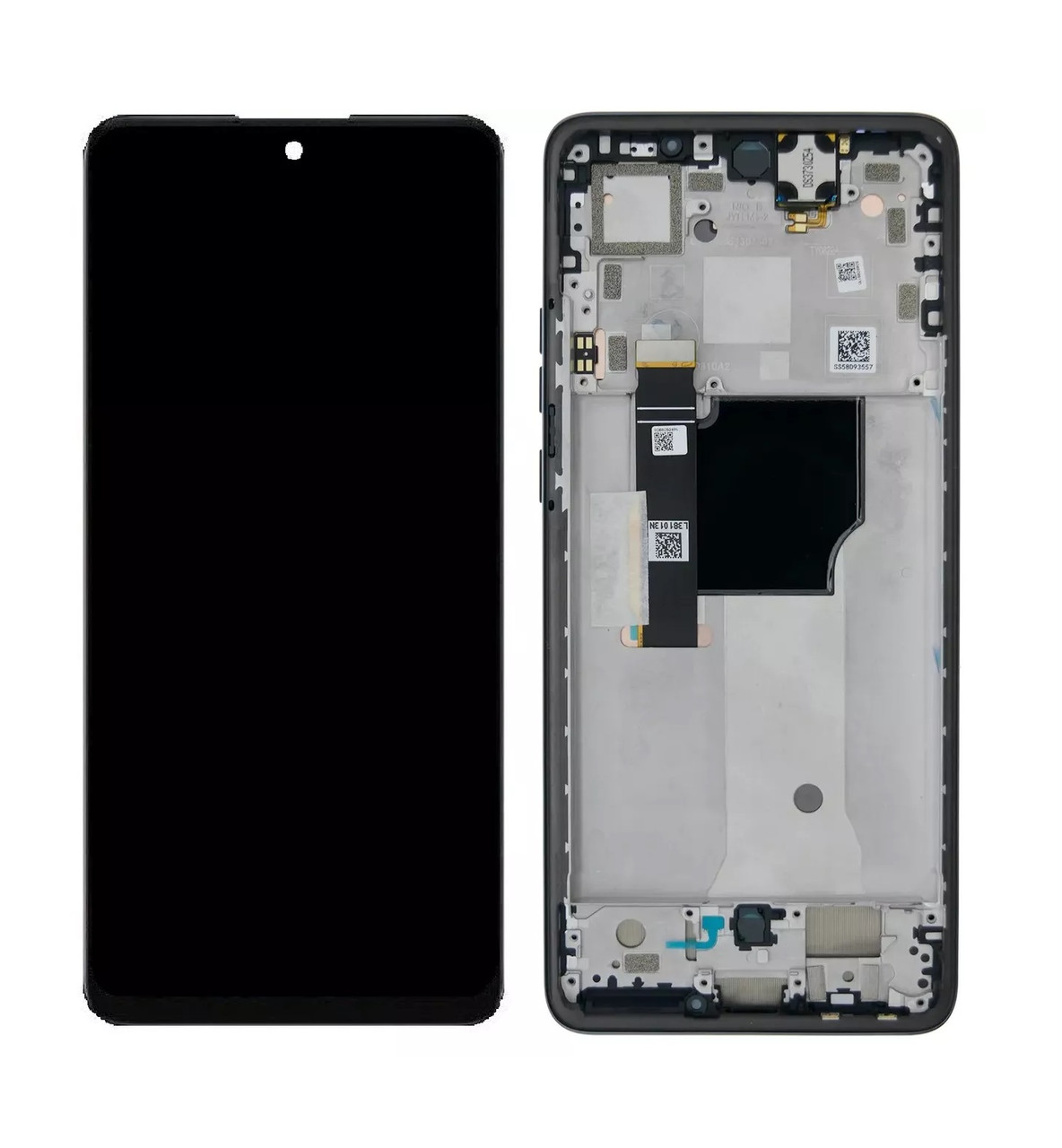 Дисплей Motorola XT2307 Moto Edge 40 Neo модуль у зборі з тачскріном і рамкою, чорний