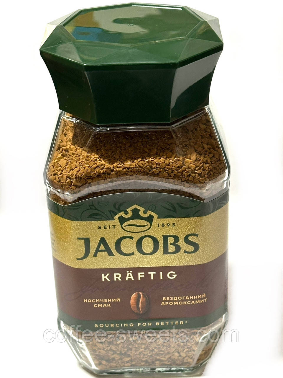 Кава розчинна Jacobs Kraftig 190 г у склі