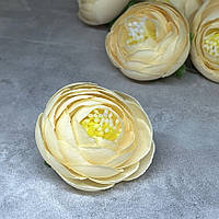 Бутон півонії - Ø 3,5 см, колір -кремовий, 1 шт, Кремовий