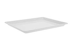 Блюдо для викладки 1/2 22 мм з полікарбонату біле One Chef NK-513005