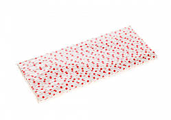 Трубочка для коктейлю паперова Червоний горошок 6×200 мм 25 шт One Chef NK-802060