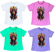 Стильна футболка для дівчинки Indian Girl, 2-16 років