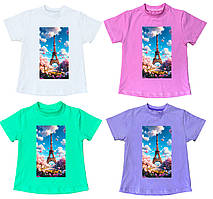 Стильна футболка для дівчинки Paris, 2-16 років