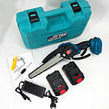 АКБ пила для обрізки саду Domotec 8"(20см) 48 В, Акумуляторні ланцюгові пилки, обрізки гілок RV-71, фото 6