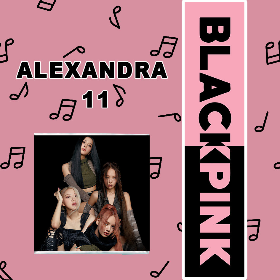 Листівка з міні шоколадкою "Блек Пінк" з іменем.