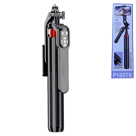 Штатив монопод з пультом на чотирьох ніжках 43-180 см AC Prof P185TK Selfie stick Aluminum, фото 1