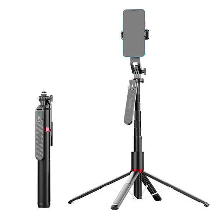 Штатив для телефона з пультом на чотирьох ніжках 47-220 см AC Prof P185 Max Aluminum, фото 1