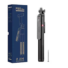 Штатив для телефона з пультом на чотирьох ніжках 47-220 см AC Prof P185 Max Aluminum, фото 2