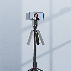 Штатив для телефона з пультом на чотирьох ніжках 47-220 см AC Prof P185 Max Aluminum, фото 4