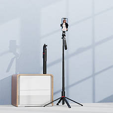 Штатив для телефона з пультом на чотирьох ніжках 47-220 см AC Prof P185 Max Aluminum, фото 5