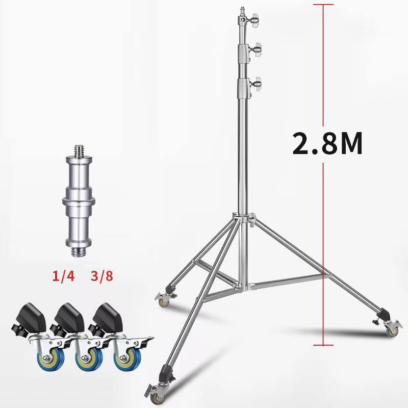 Стійка-штатив на колесах для фотообладнання Profi-light SS-280 з нержавіючої сталі, фото 1