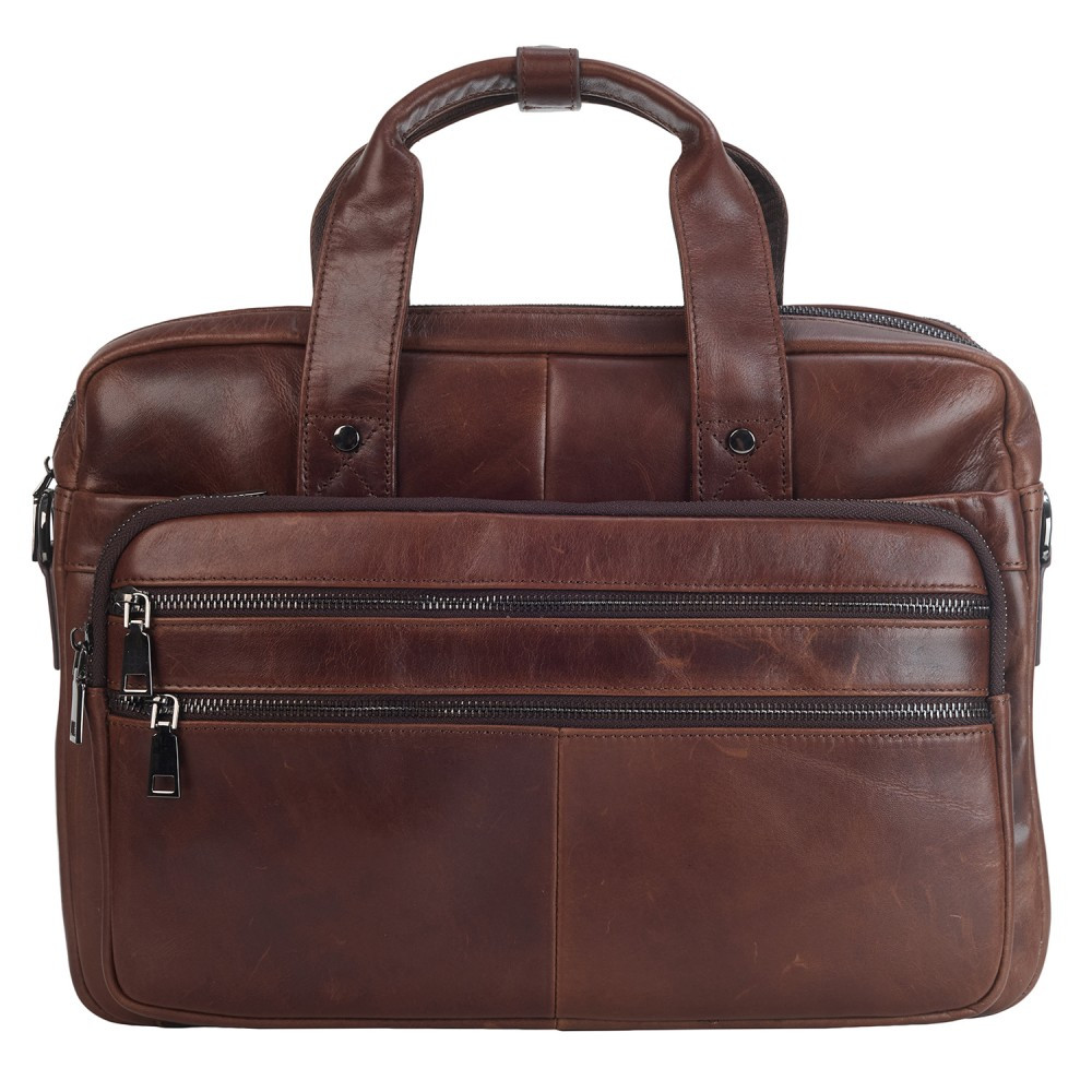 Портфель м'який шкіряний BUFFALO BAGS M6398C коричневий