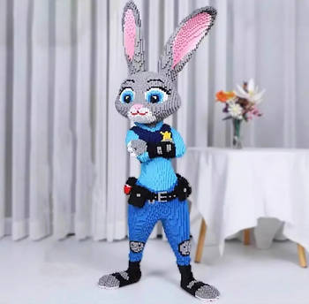 Конструктор Magic Blocks Мультгерої Джуді Хопс, Заєць 3D конструктор 67 см