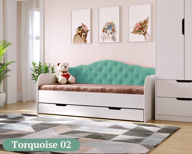 Ліжко Софія, односпальне ліжко з ящиком Sofia на ламелях КОМПЛЕКТ