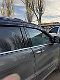 Дефлектори вікон, вітровики Jeep Grand Cherokee (WK2) 2010-2021 6шт. (Autoclover/Корея), фото 5