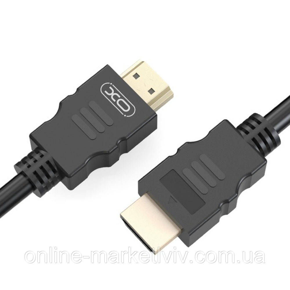 Кабель HDMI-HDMI 3м, 4K, XO GB011A / Кабель мультимедійний / Відео кабель для телевізора / Шнур HDMI