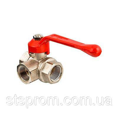 Кран кульовий ГРОСС OPTIMAL 20 3/4" ручка, П-М, синій, 505