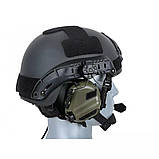 Тактичні навушники EARMOR M32Н Olive з кріпленням. Захисні навушники для ЗСУ, навушники для стрільби, фото 5