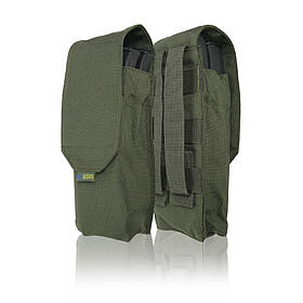 Тактичний підсумок під 2 магазина Kiborg GU Double Mag Pouch Khaki. Підсумок для магазинів олива