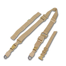 Ремінь 2-точковий Kiborg Gun Sling G-2 з пряжкою швидкого регулювання Triple-X Coyote. Двоточковий ремінь