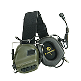 Тактичні активні навушники Earmor M32X MOD4. Навушники для стрільби, тактичні навушники на шолом, фото 3