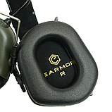 Тактичні активні навушники Earmor M32X MOD4. Навушники для стрільби, тактичні навушники на шолом, фото 6